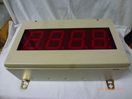 Amalgamated instruments large digit (4-inch) display ld4-bc-ach-100r4 good used for sale
