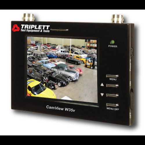 Triplett CamView W35v 8055 3.5 Inch Video Wrist Monitor with 12VDC, Loopthru BNC