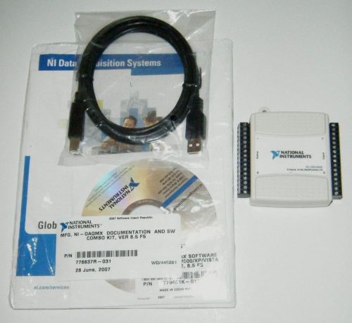 *Tested* National Instruments NI USB-6009 14-Bit DAQ with Software &amp; Cable