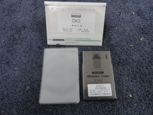 Schlumberger si 4015 rf communication monitor edacs card ver 1.20 sys  #p for sale