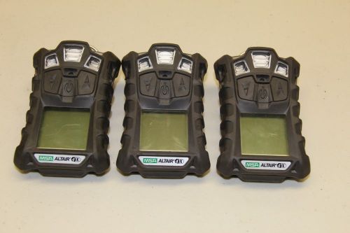 3x MSA Altair 4X multi-Gas Detector No Reserve Auction in used condition
