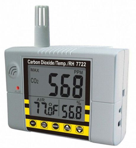 Az7722 wall-mounted carbon dioxide tester co2 gas detector az-7722. for sale