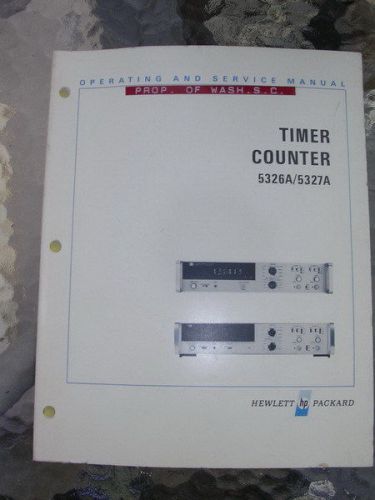 Timer Counter 5326a -5327a Manual