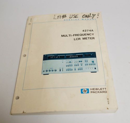 HP 4274A Multi-Frequency LCR Meter Service Manual