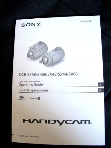 SONY HANDYCAM Operation Guide DCR-SR68/SR88/SX43/SX44/SX63