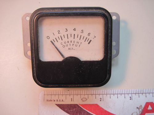 Emico DC  square face analog 7 milliamperes meter steampunk vintage