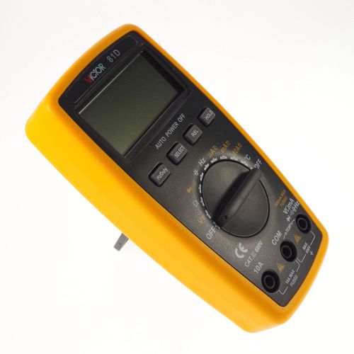 LCD Display  Ohmmeter AC DC Testing :VICTOR 81D 3 3/4 Digital Multimeter