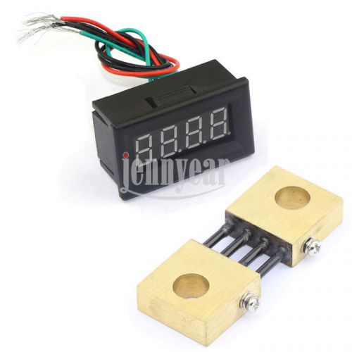 0.36&#034; 300a dc amperemeter digital display yellow led+amperage measurement shunt for sale