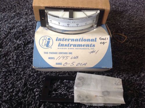 International Instruments Meter 1145VB Range 0-5 DCA - NOS New Old Stock