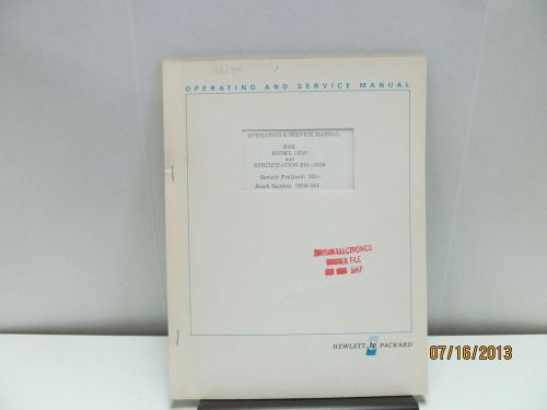 HP 162B/H02-162B Manual, Dual Trace Vertical Amplifier..Operating/Service