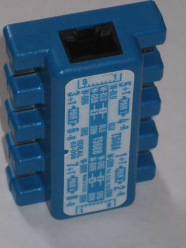 Ideal data8 modular adapter ts68a/t568b 62-098 for sale