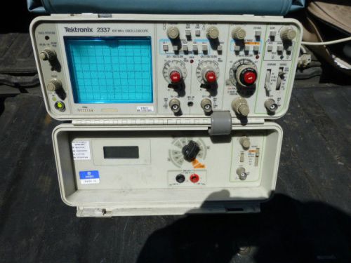 GOOD USED TEKTRONIX 2337 OSCILLOSCOPE  TESTED AND WORKING  NO RESERVE