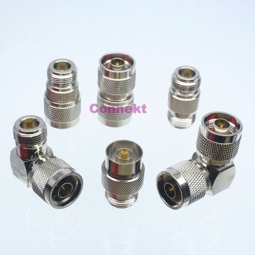 6pcs/set n male plug female jack kit 90°  in series rf adapter connector for sale