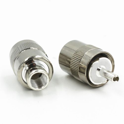 10pcs pl259 uhf male right angle plug clamp rg5 lmr300 rg212  rf connector for sale