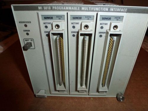 Tektronix MI 5010 Programmable Multifunction Interface, three 50M30 I/O Modules