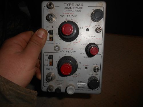 L1166- VINTAGE TEKTRONIX Type 3A6 Dual Trace Amplifier US NAVY