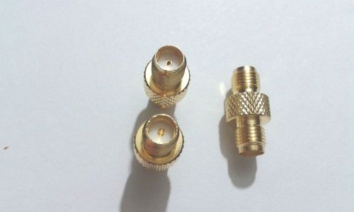 50pcs Brass RF coaxial adapter SMA female to RP SMA Jack female connector