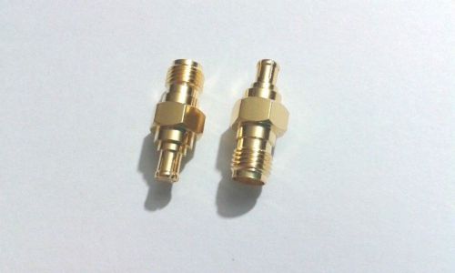 30pcs Gold SMA female JACK to MCX male plug straight adapter connector