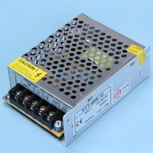 Ac 100-240v to dc 12v 3.5a 40w regulated switching power supply transformer for sale