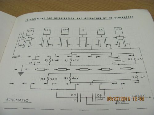 BOONTON - Frequency Modulated Generators - Operating Manual schems #18108