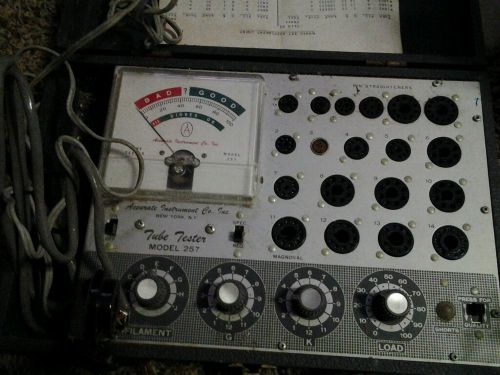Vintage tube tester accrurate instrument model 257