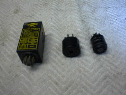 Tube Tester Socket Adaptor Lot 8 Pin Octal Loctal Early 7 pin Vibra-dapter Audio