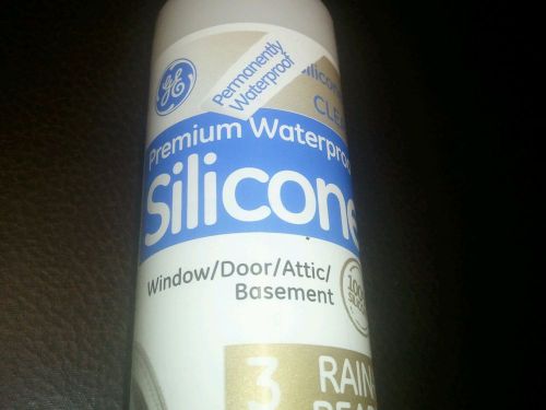 (4) 9.8oz tubes of 100% silicone ii (clear) window/door/attic/basement caulk for sale