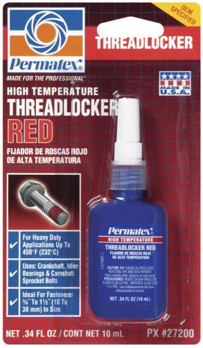 Permatex  Threadlocker Red.34 fL OZ 10 ml Bottle