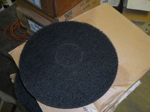 13&#034; floor stripping pads, black, nos, case of 5 for sale