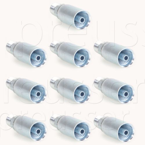 Lot of 10 hose crimps 1/4&#034; npt male fittings for carpet cleaning for sale