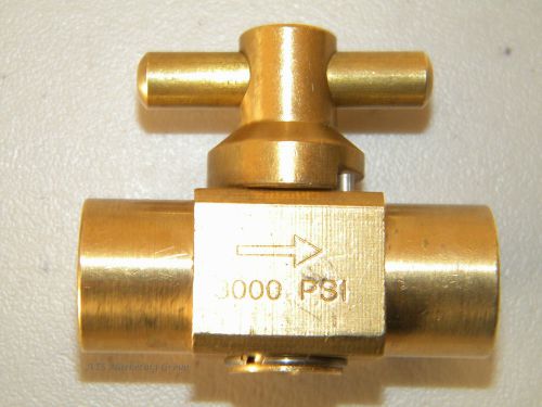Carpet cleaning - brass 1/4&#034; 3000 psi shut-off valve for sale