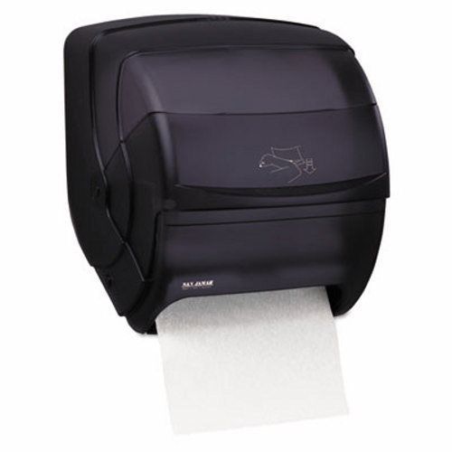 San jamar integra lever roll towel dispenser, black (sjmt850tbk) for sale