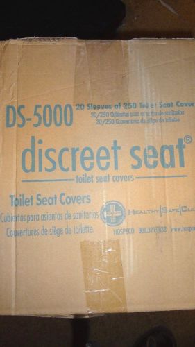 New discreet seat half-fold toilet seat covers ds5000 (20 packs of 250) for sale