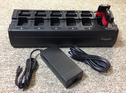 Charger, radio, Icom BP232 batteries, 6 charging cups +6 battery slots