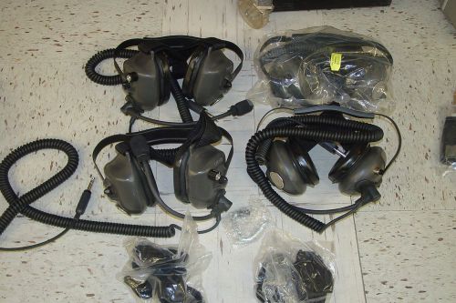 Setcom Headsets Lot of 4 Brand New CSB-902L and CSB-902R
