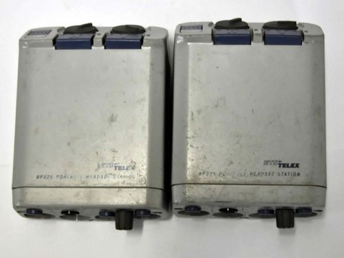 (2) Telex RTS BP325 Dual Channel Intercom Beltpack