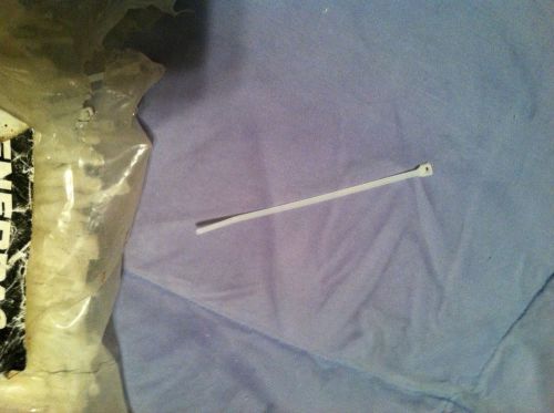 Cable ties industrial strength 4&#034; natural 18 lb tensile 700 pcs open bag for sale