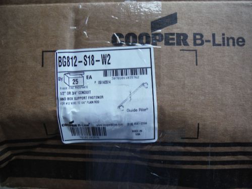 Cooper B-Line Conduit Box Support Fasteners---25    NEW