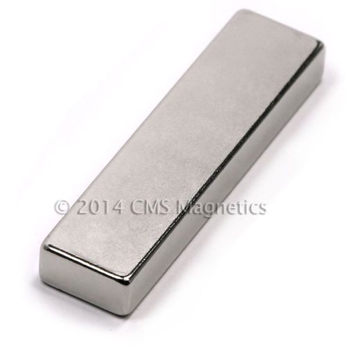 Grade n52 cms magnetics® 2x1/2x1/4&#034; neodymium magnets 2 ct. for sale