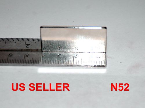 N52 Nickel Plated 40x20x2mm Strongest Neodymium Rare-Earth Block Magnet