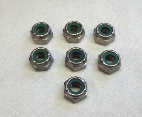 7 each 1/2-13 STAINLESS B8F LOCKING NUTS NEW