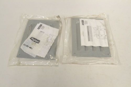 LOT 2 NEW HOFFMAN 24950 LOUVER PLATE MOUNT ASSEMBLY KIT 5-5/8X7-1/2IN B319763