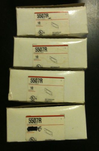 WIREMOLD 5507-R RECT IVORY FACEPLATE  LOT OF (35)