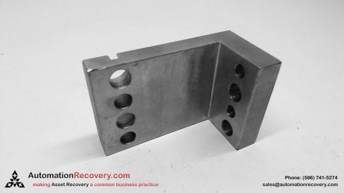A827739-S 8 HOLE L BRACKET 3-3/4 X 2 X 11/16 INCHES, NEW*