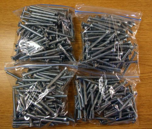360 pcs. 1/4&#034;-20 x 2 1/2&#034; stainless steel machine screws, phillips, flat head for sale