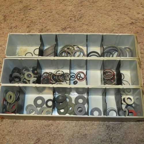 Huge Lot of Mixed  Fiber Washers  Lot of 300+ Washers