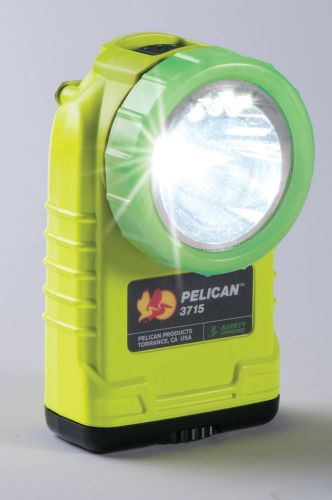 Brand New Pelican 3715 LED Flashlight. Yellow with Photoluminescent Shroud.