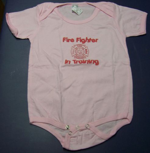 Baby Onesies FUTURE FIRE FIGHTER 24 months PINK  * FREE SHIPPING