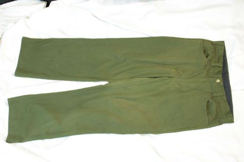 Aramid wildland nomex forest fire fighting uniform wrk pants green 35 x 33 vgc for sale