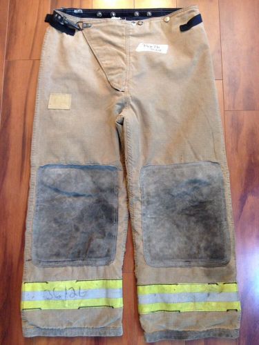 Firefighter pbi gold bunker/turn out gear globe dcfd 36w x 26l 2002 traditional for sale